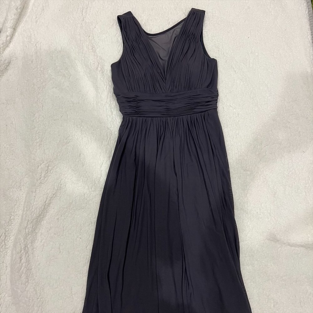 Grey V-Neck Marina Dress